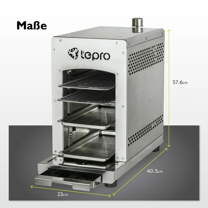 tepro Steakgrill Toronto Gasgrill, Keramik-Infrarotbrenner, 800 Grad