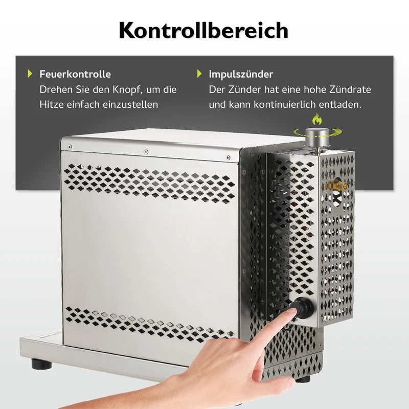 tepro Steakgrill Toronto Gasgrill, Keramik-Infrarotbrenner, 800 Grad