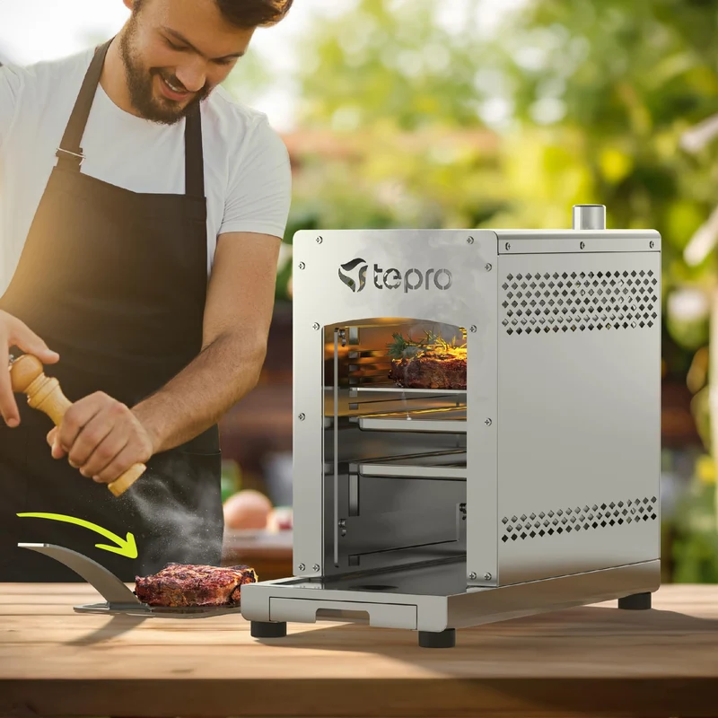 tepro Steakgrill Toronto Gasgrill, Keramik-Infrarotbrenner, 800 Grad