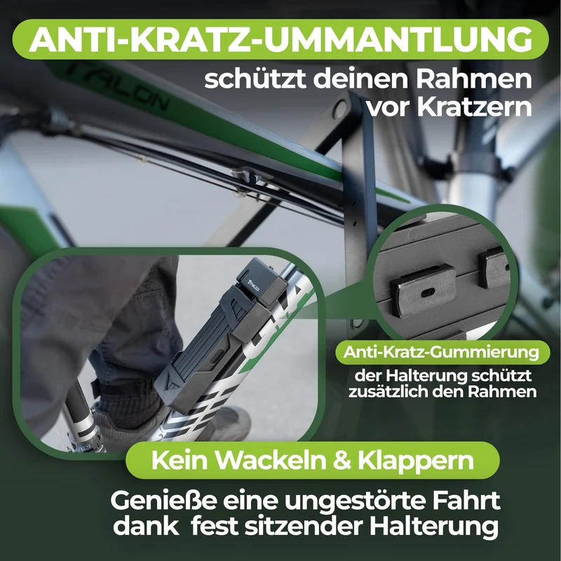 TITANLOCK Faltschloss No3 – ART-zertifiziertes Fahrradschloss