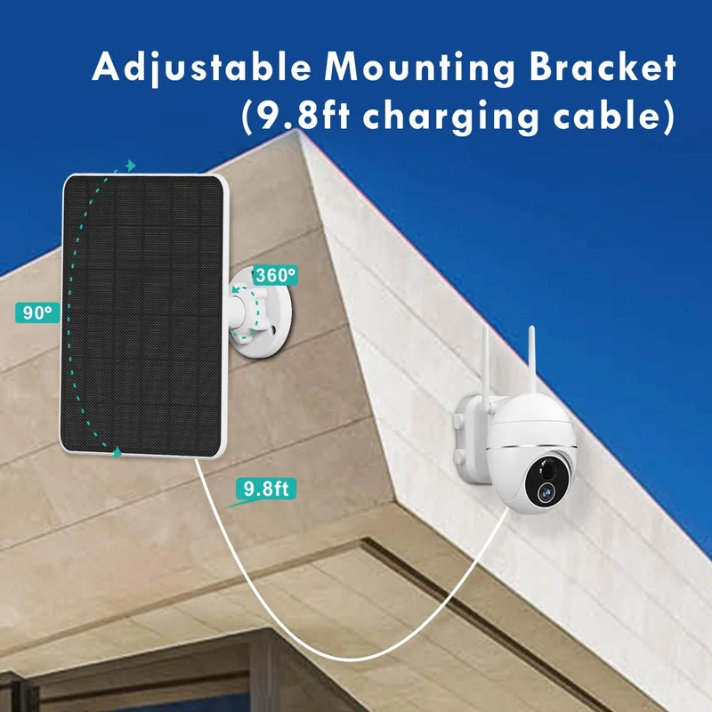 EverExceed 6W Solarpanel für Akku-Überwachungskameras, 2er-Set