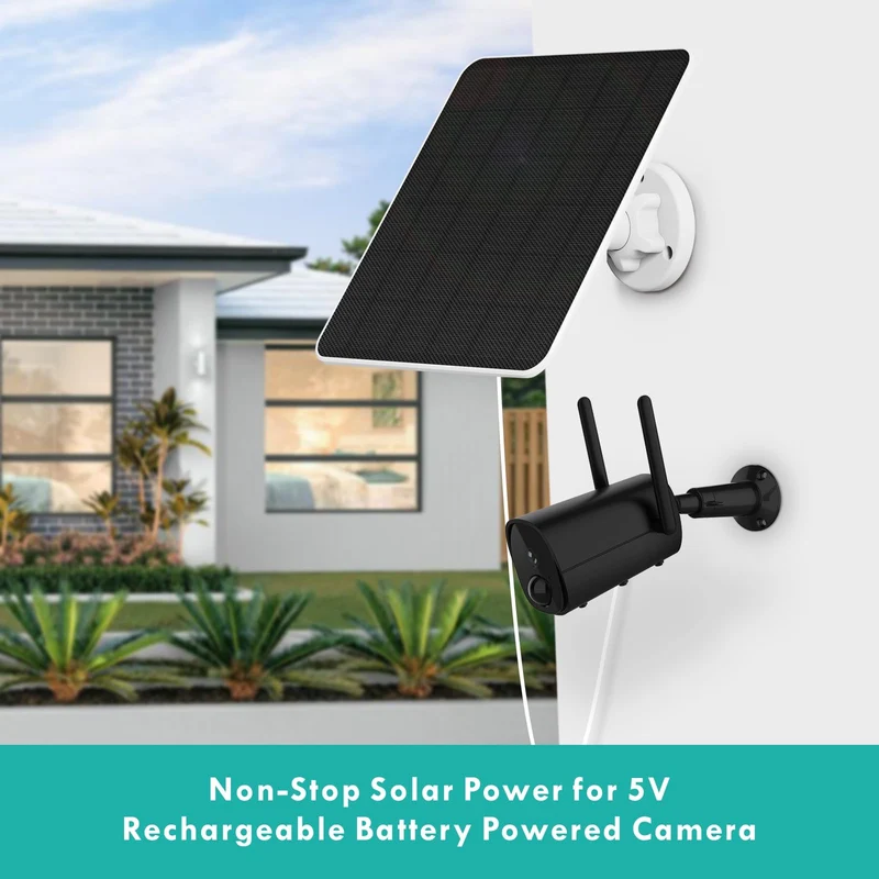 EverExceed 6W Solarpanel für Akku-Überwachungskameras, 2er-Set