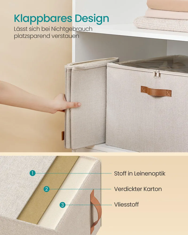 SONGMICS Schuhorganizer für 16 Paar Schuhe, cappuccinobeige