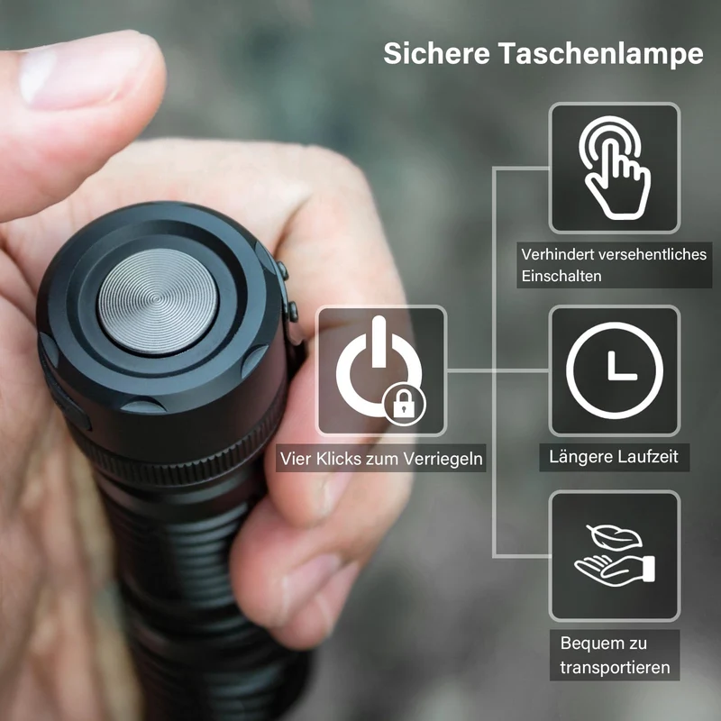 Sofirn SC33 LED Taschenlampe, 5200 Lumen, USB-C, wiederaufladbar