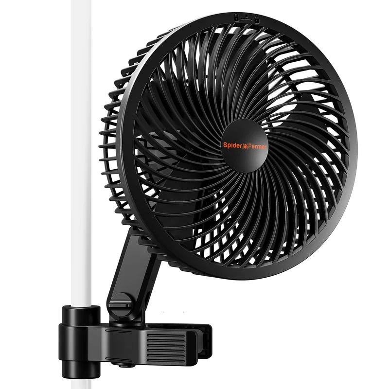 Spider Farmer Grow Ventilator mit Clip, EC-Motor, oszillierend, IP54