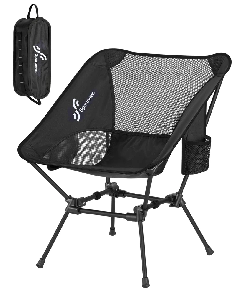 Sportneer Campingstuhl faltbar, ultraleicht, 150 kg, mit Tragetasche