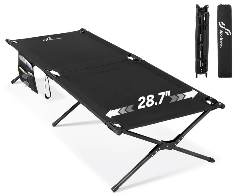 Sportneer Feldbett klappbar, Campingbett 199 x 73 cm bis 150 kg
