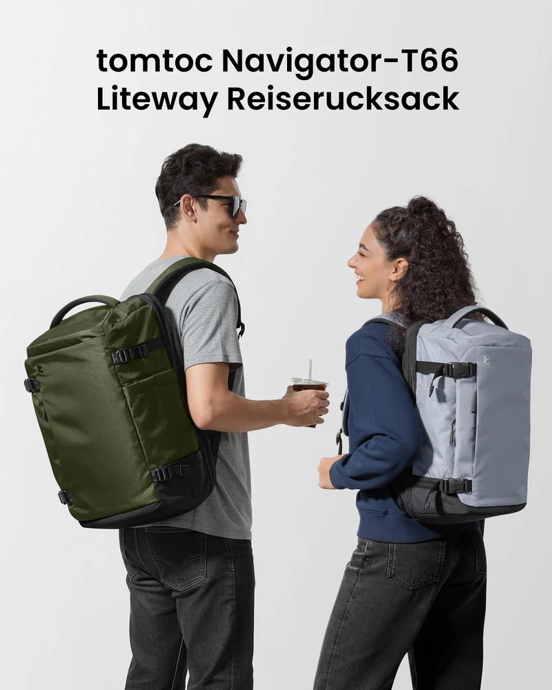 tomtoc Navigator T66 Liteway Reiserucksack 28L für 16 Zoll Laptop