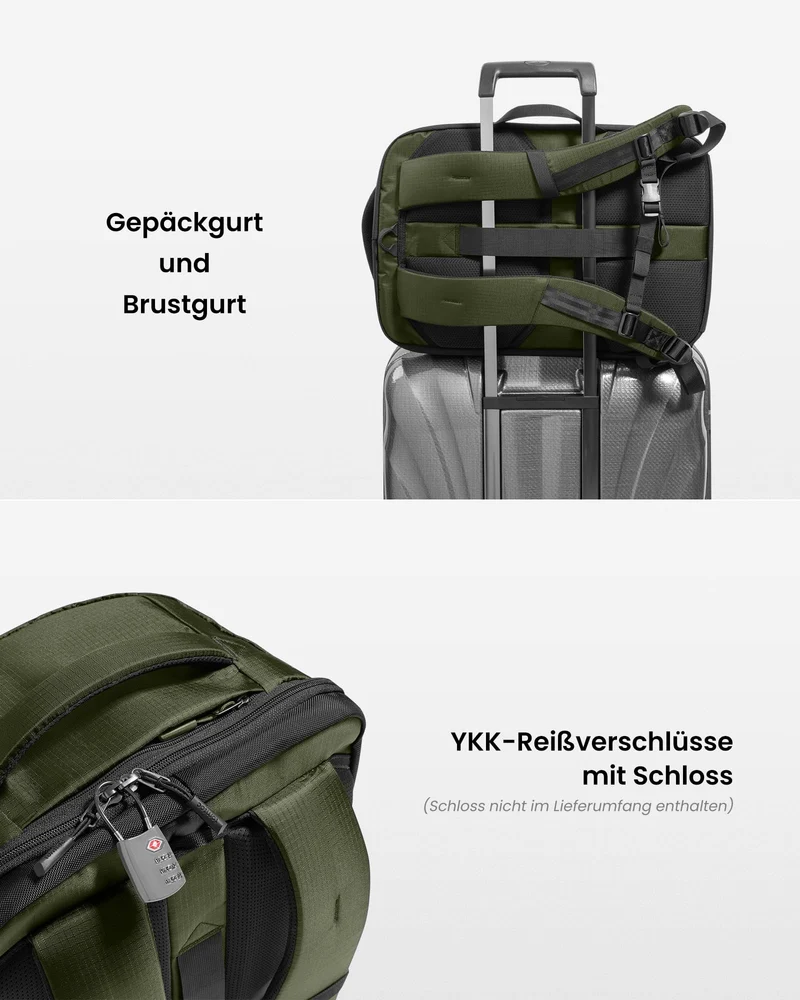 tomtoc Navigator T66 Liteway Reiserucksack 28L für 16 Zoll Laptop