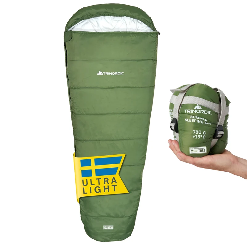 Trinordic Sommerschlafsack Ultraleicht – 780 g Mumienschlafsack