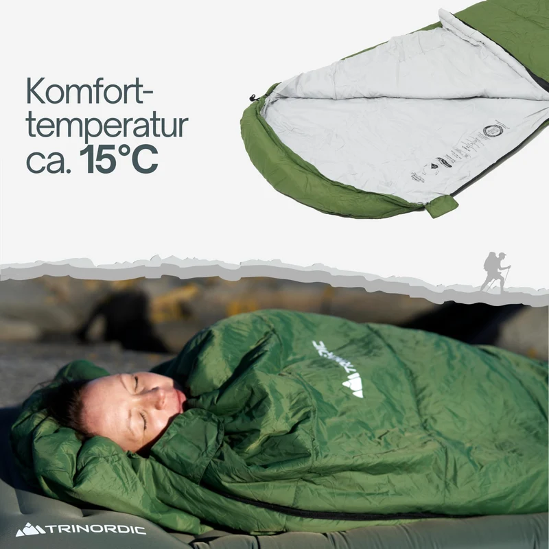Trinordic Sommerschlafsack Ultraleicht – 780 g Mumienschlafsack