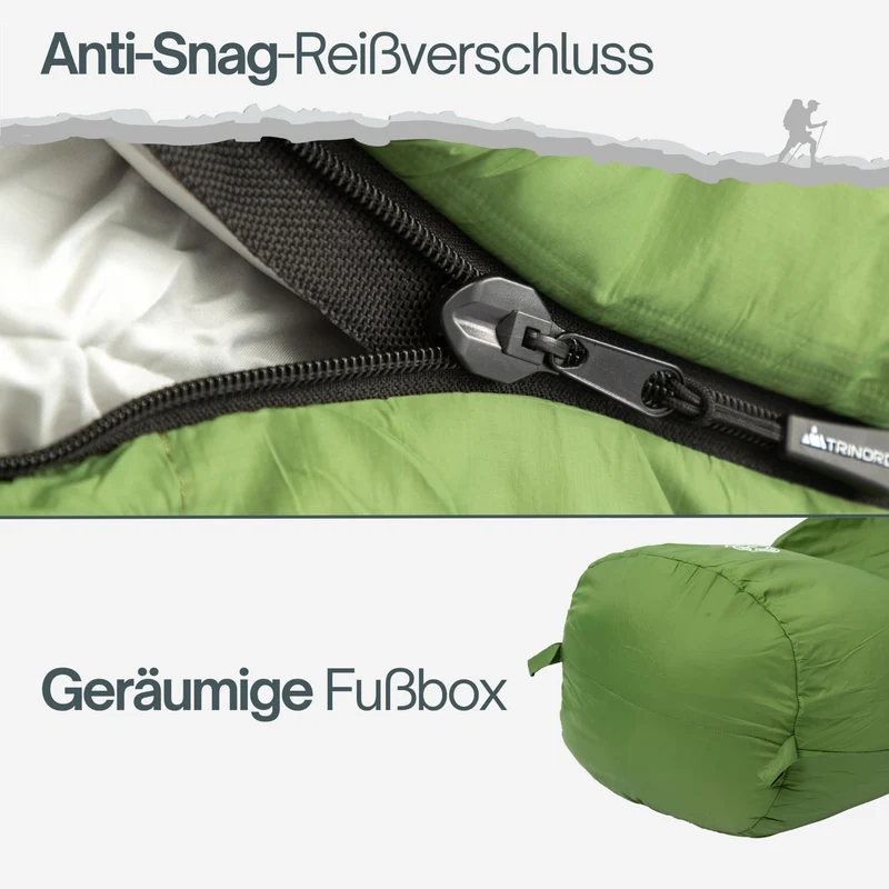Trinordic Sommerschlafsack Ultraleicht – 780 g Mumienschlafsack