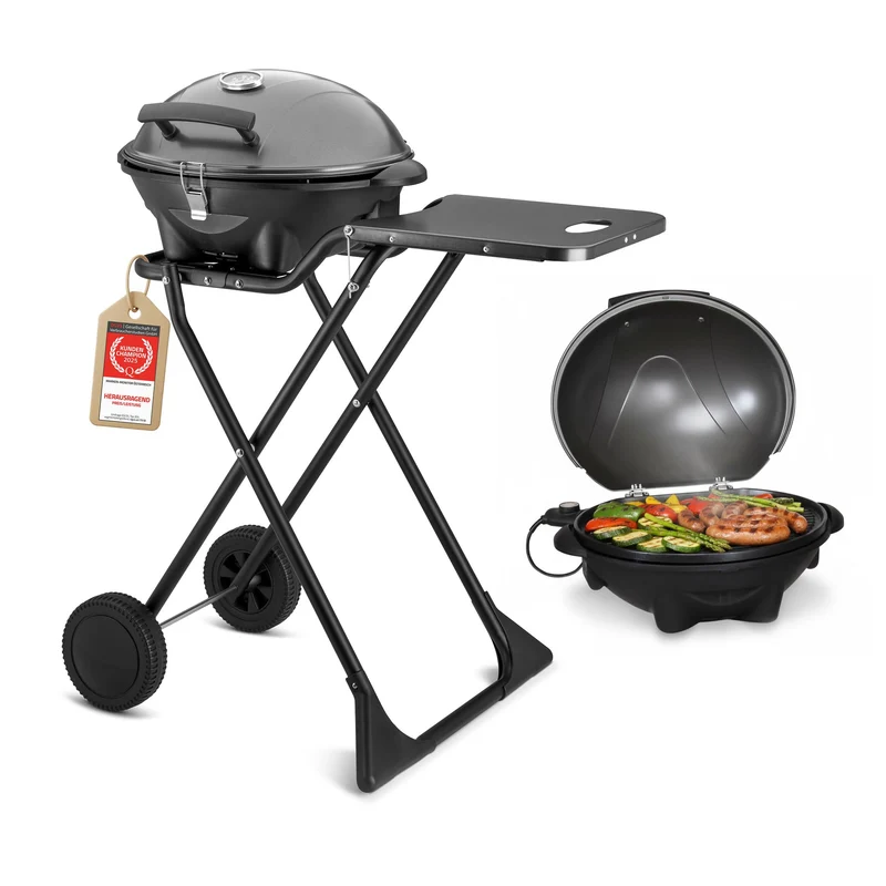 TZS First Austria Elektrogrill FA-5350-1 2 in 1 Tisch- & Standgrill