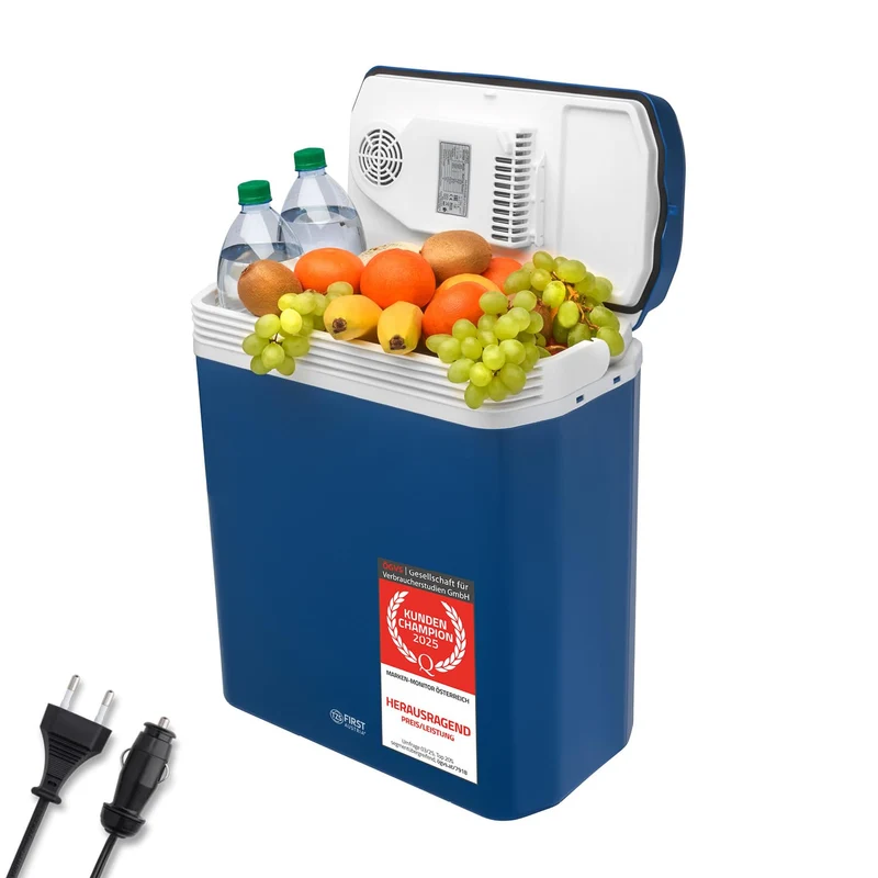 TZS First Austria Kühlbox 24L 12V/230V Kühl- & Warmhaltebox Blau