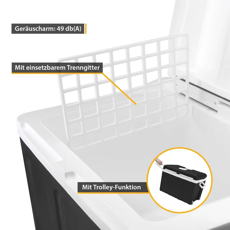 TZS First Austria Kühlbox 45L thermoelektrisch, 12V/230V, schwarz