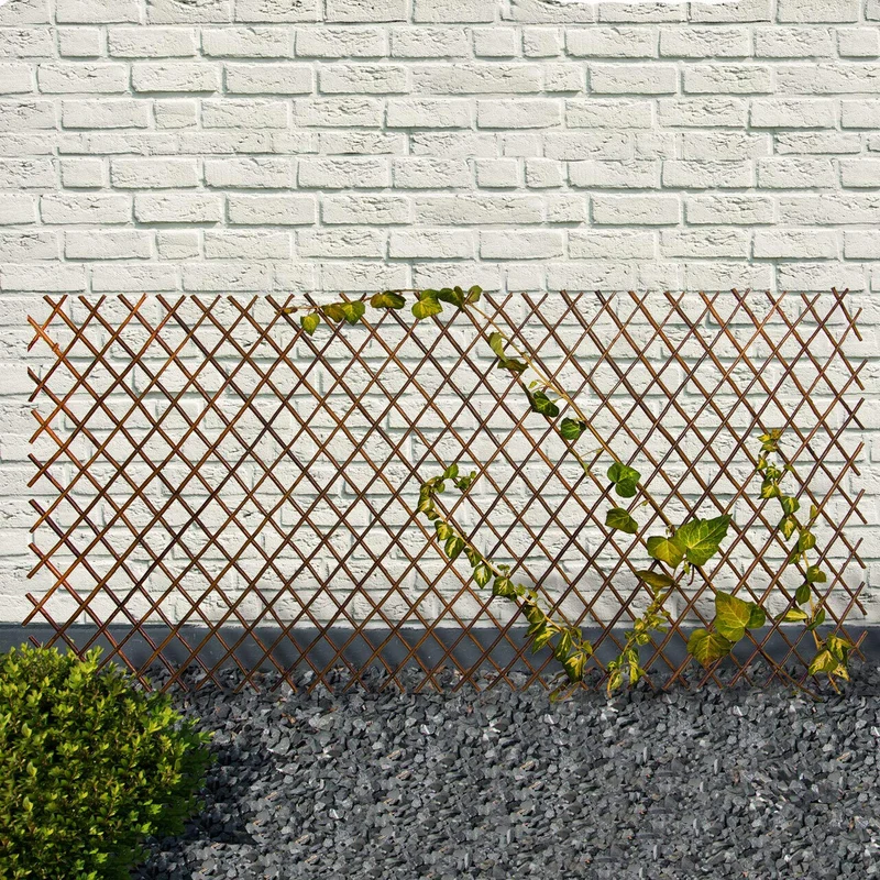 UNUS Rankgitter Weide 5er Set, ausziehbares Scherengitter 180x90 cm