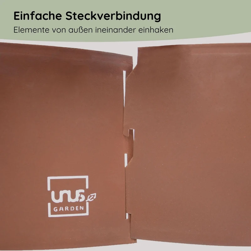 UNUS Garden Kräuterspirale Edelrost, 3 Ebenen, Ø 40–120 cm