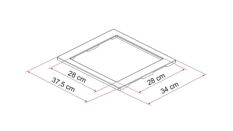 Kit-Frame, 28x28cm Ausschnitt, Ducato