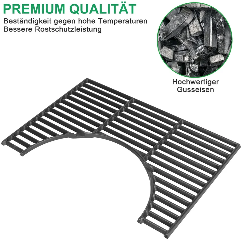 WELL GRILL Gusseisen Grillrost 44,5 cm für Weber Spirit & Genesis