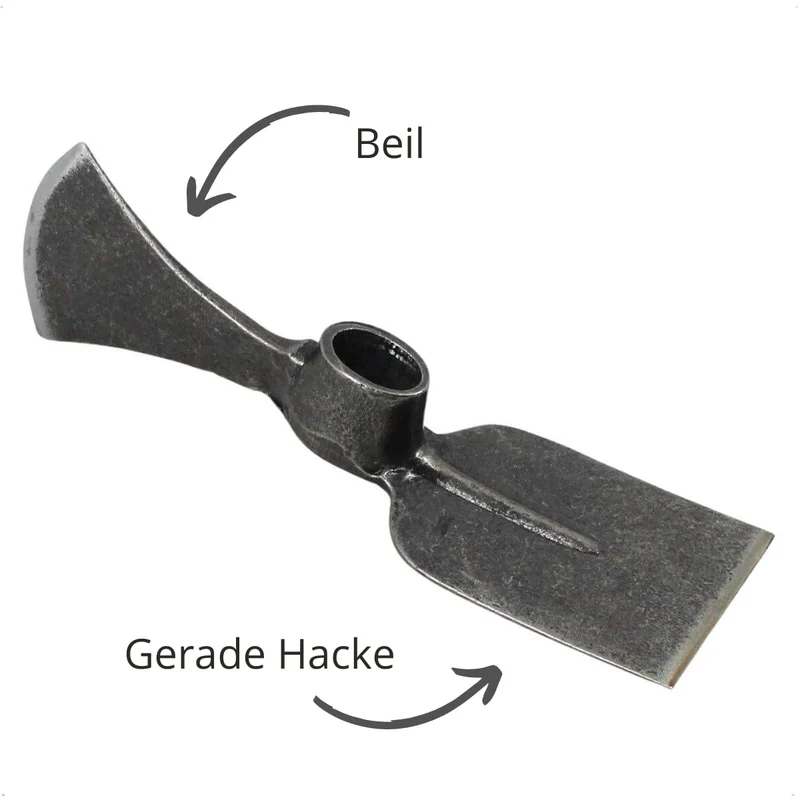 REKORD Wiedehopfhacke, Hacke und Beil mit Eschenstiel 105 cm