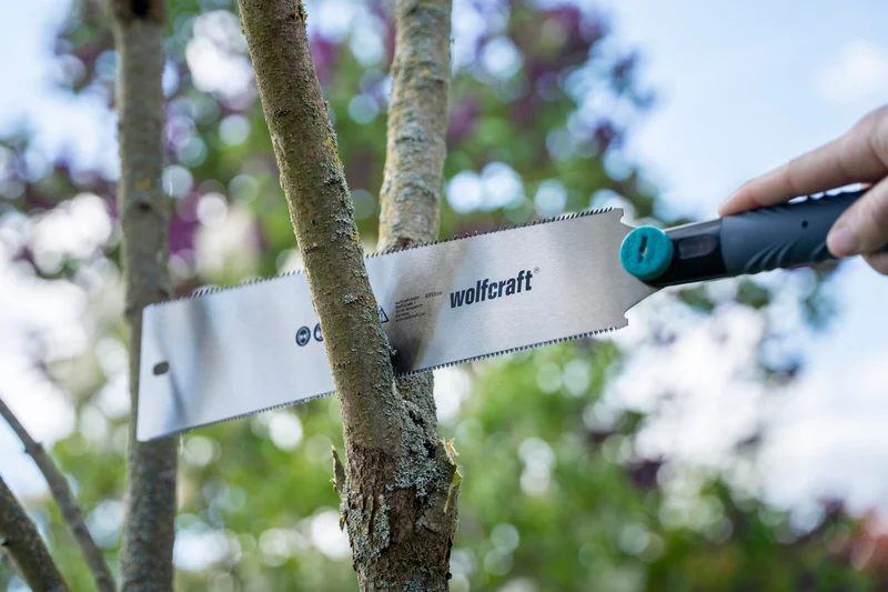 wolfcraft Japansäge Ryoba Handsäge beidseitig verzahnt 33 cm