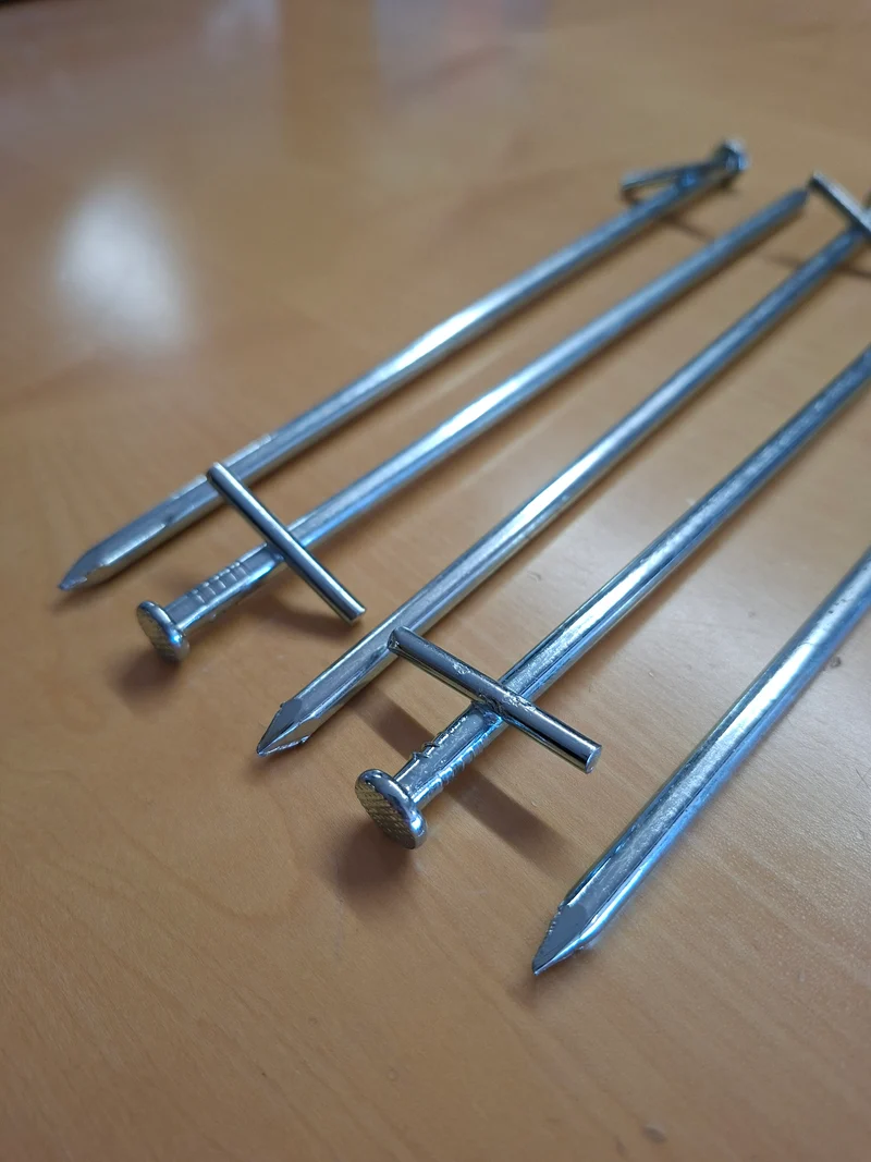 Felsbodenhering Tarzan 23 cm – Zelthering für sehr harte und steinige Böden, 5 Stück