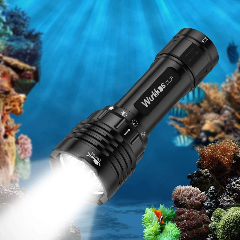 Wurkkos DL30 LED Tauchlampe 3600 Lumen wiederaufladbar IPX8
