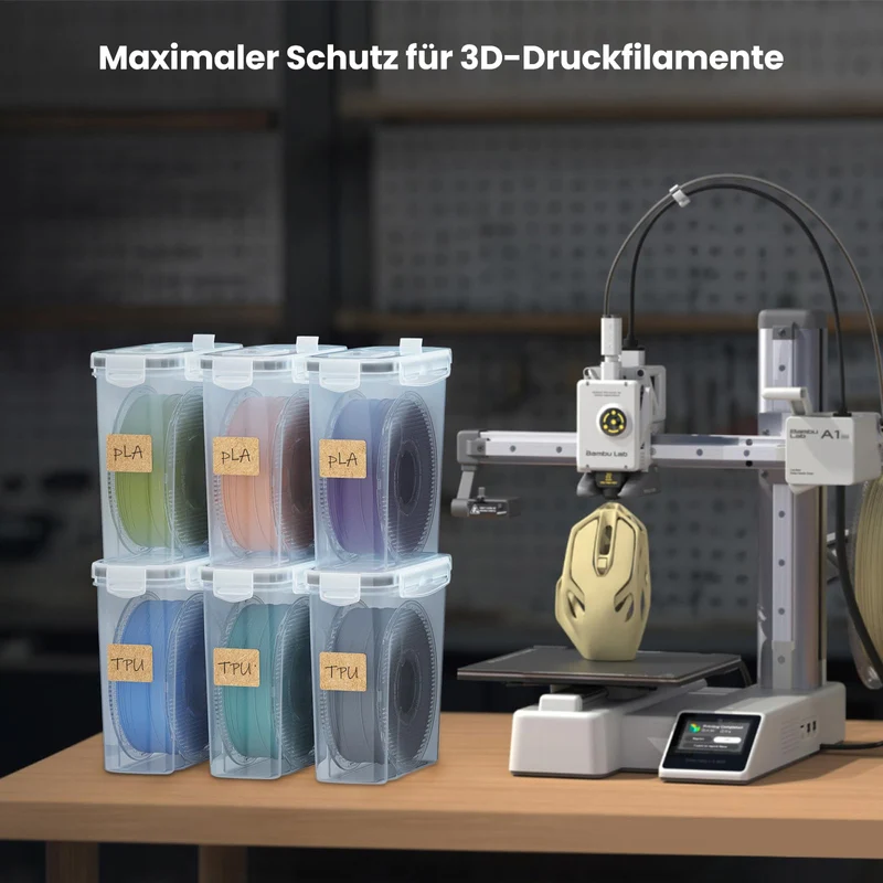 YOOPAI Filament Aufbewahrungsbox 6er-Set, 4 L, wasser- und staubdicht
