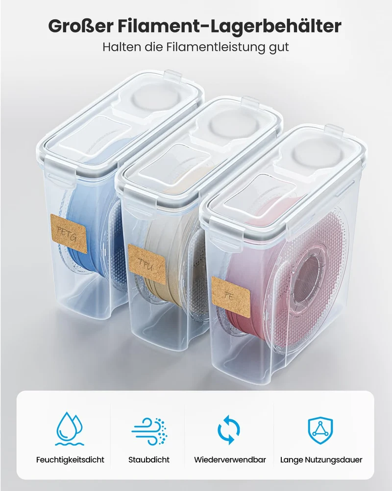 YOOPAI Filament Aufbewahrungsbox 4,0 L, wasser- und staubdicht