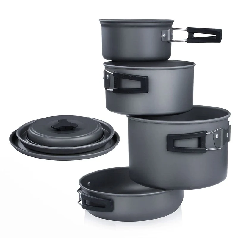 yourGEAR Ranger V Camping Kochgeschirr Set 7-teilig für 4-5 Personen