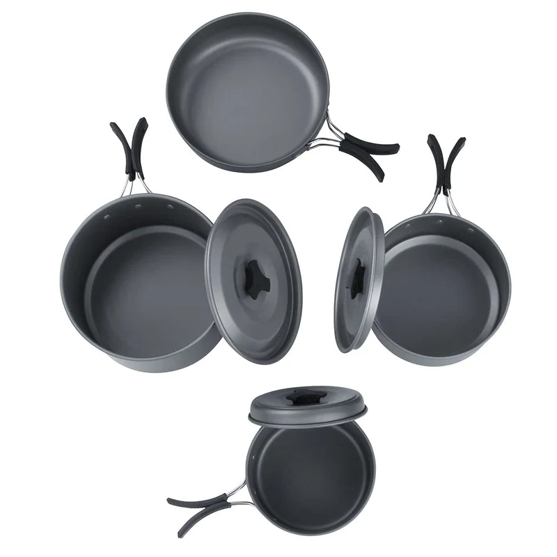 yourGEAR Ranger V Camping Kochgeschirr Set 7-teilig für 4-5 Personen