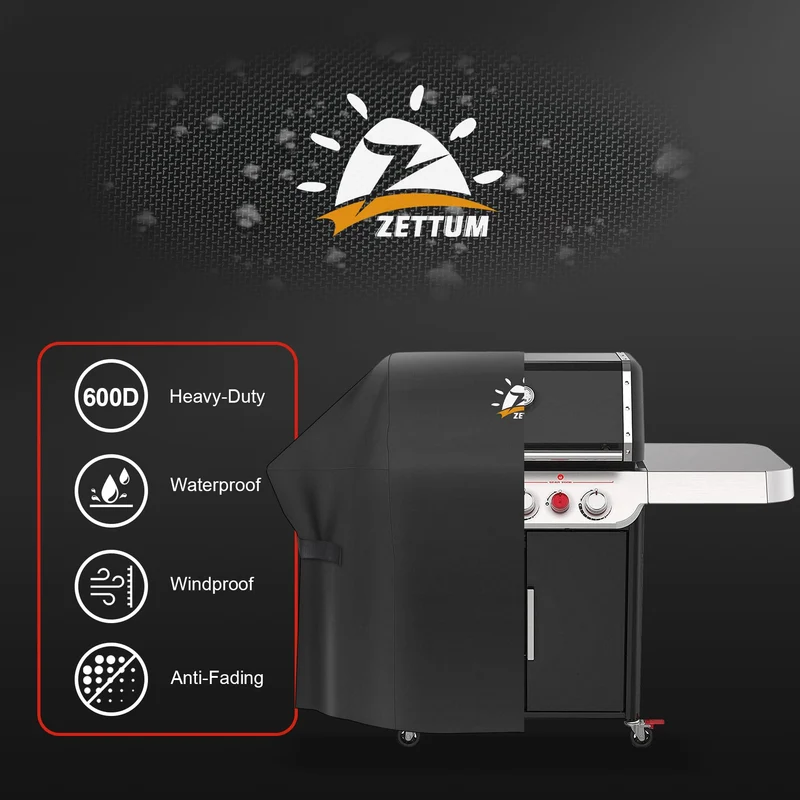 Zettum Grillabdeckung 147 cm wasserdicht für Weber Genesis 300 Serie
