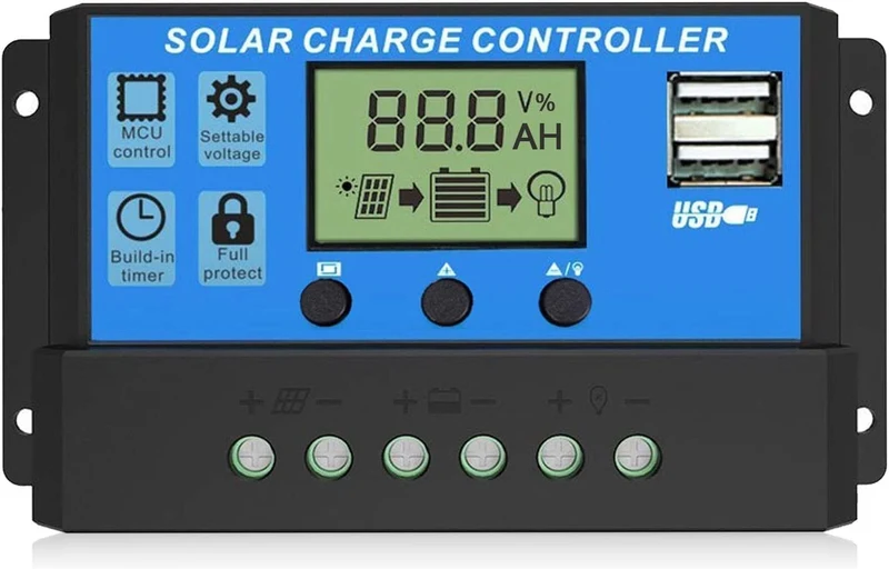 100W Mono Solarpanel Kit – 12V inkl. 20A Laderegler