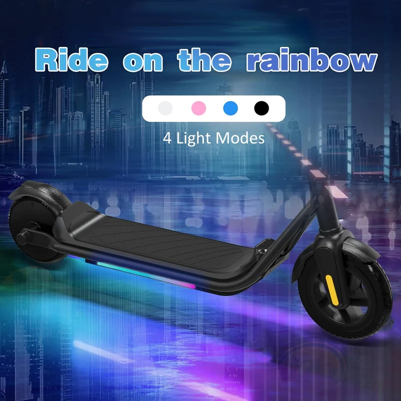 EVERCROSS E6 Elektroroller Kinder 6-12 J. – Leichter E-Scooter 7-farbig