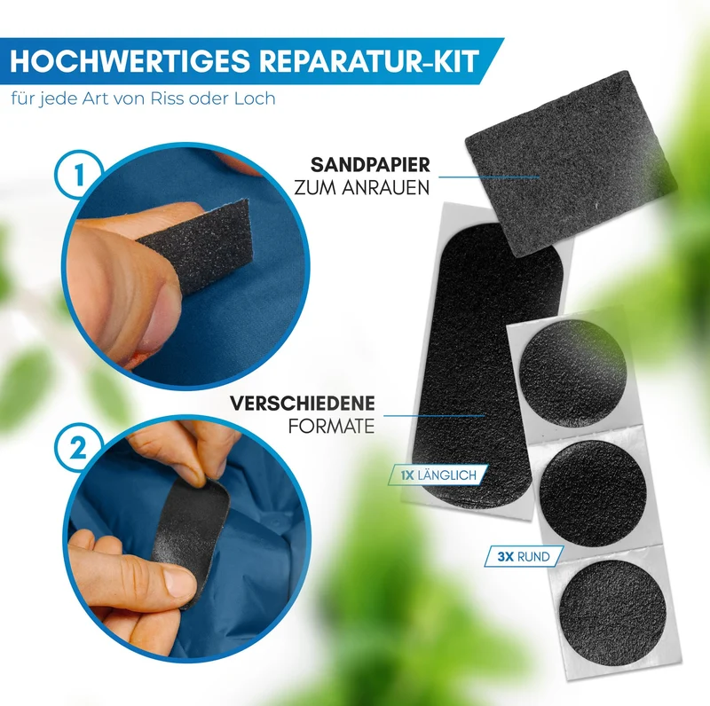 NORDMUT Isomatte Selbstaufblasend 10cm Camping – Blau