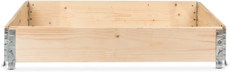 gardivo Hochbeet 120x80x20 cm - 3-teiliger Palettenrahmen Holz