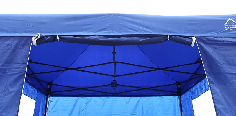 All Seasons Gazebos 3x3m Pop Up Pavillon mit 4 Seitenwänden - Königsblau