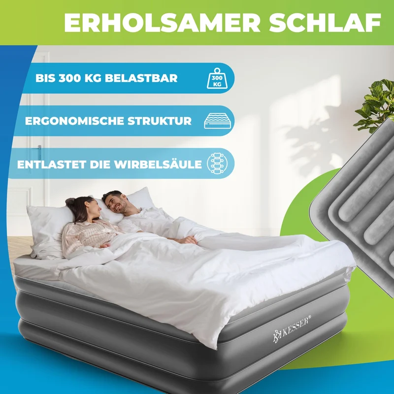 KESSER Luftbett Gästebett – Selbstaufblasend mit Pumpe, Doppel