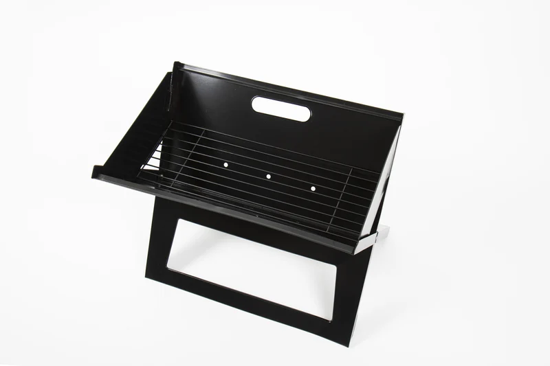 Holzkohlegrill Stahl zum klappen, Superklein, 42x27 cm