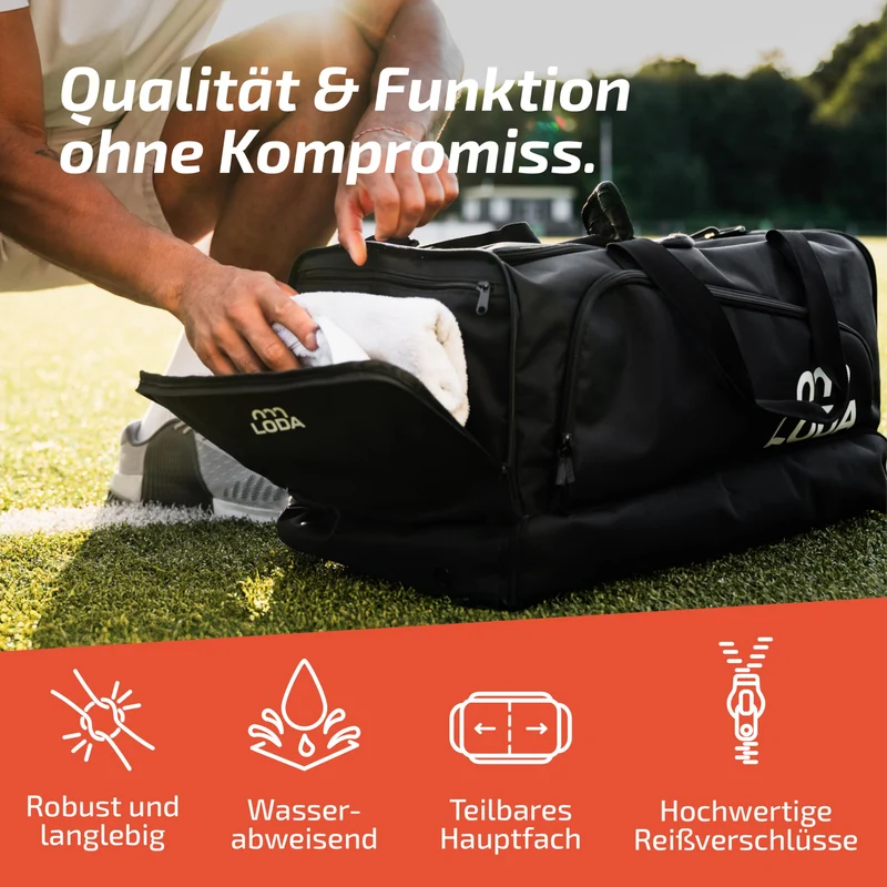 LODA compact Multifunktions-Sporttasche Rucksack 48 Liter