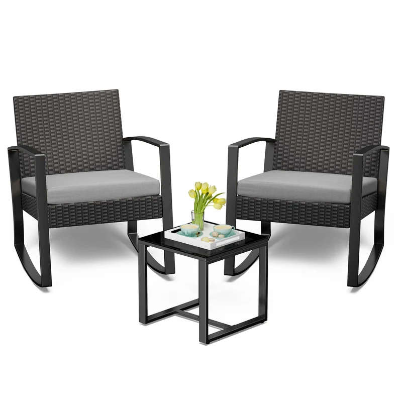Bealife Lounge Set Gartenmöbel – 2 Personen Balkon Outdoor