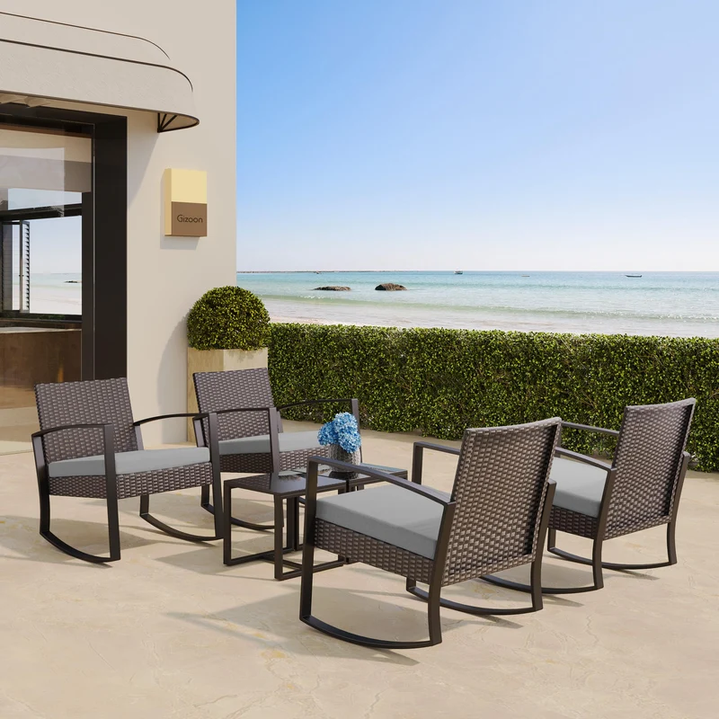 Bealife Lounge Set Gartenmöbel – 2 Personen Balkon Outdoor