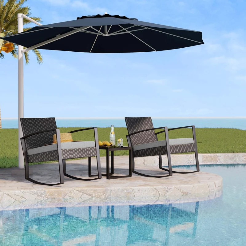 Bealife Lounge Set Gartenmöbel – 2 Personen Balkon Outdoor