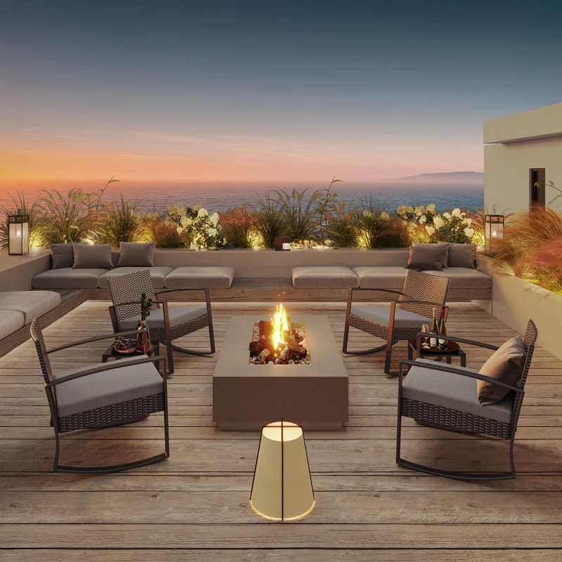 Bealife Lounge Set Gartenmöbel – 2 Personen Balkon Outdoor