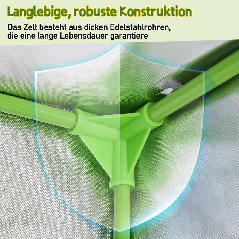 Vigevee Grow Tent Growzelt Growschrank – 120x60x180cm