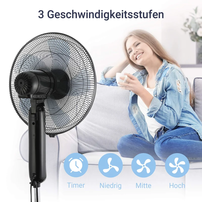 Midea FS40-15FR Standventilator - Leise mit Fernbedienung