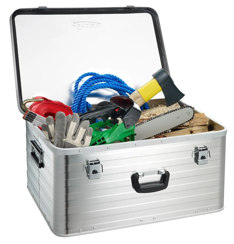 Enders Alubox 80 L Transportkiste – mit Schloss Set