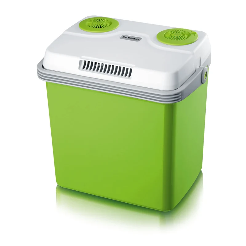 SEVERIN KB 2923 elektrische Kühlbox 25L mit Warmhaltefunktion Grün/Grau