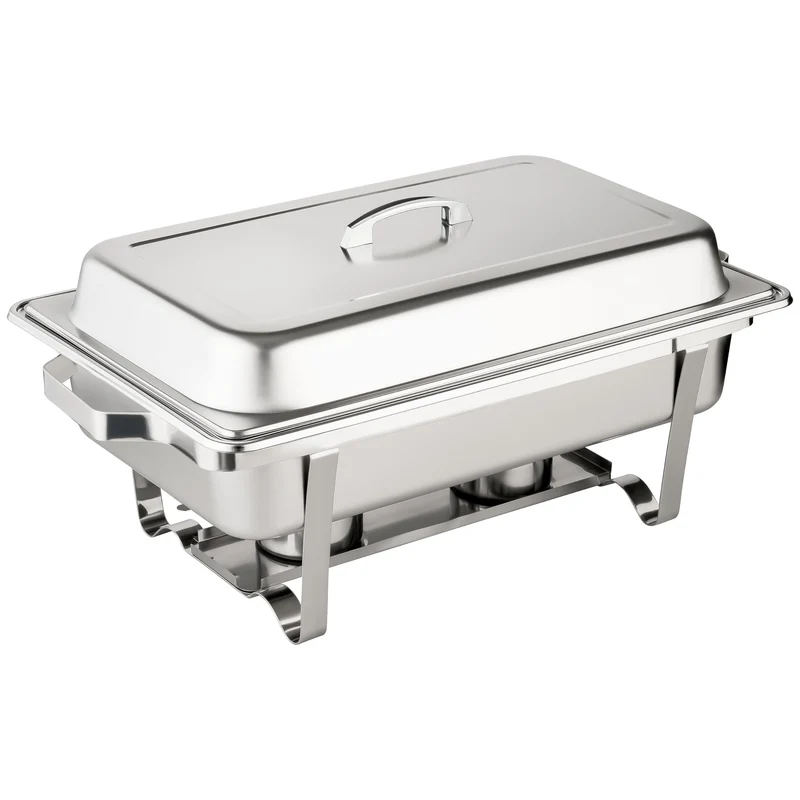 Morleos Chafing-Dish Speisewärmer - 3x 1/3 GN 65 mm Edelstahl