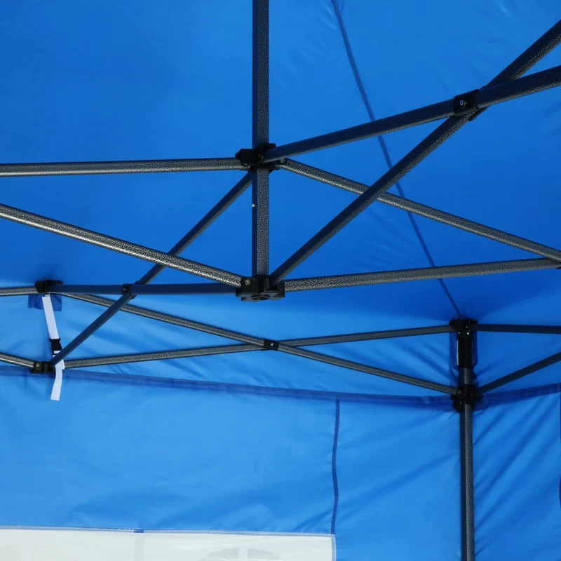 COBIZI Pop-Up Pavillon 3×3 m, wasserdicht, mit Seitenwand & Tasche, Grau